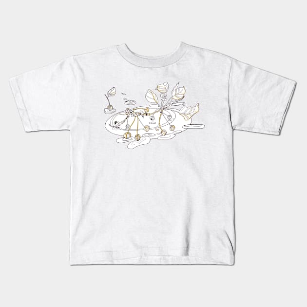 Stick-Creature Kids T-Shirt by Severinochka